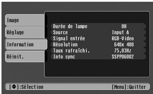EPSON EMP-TW10 - ■Menu Information - 2