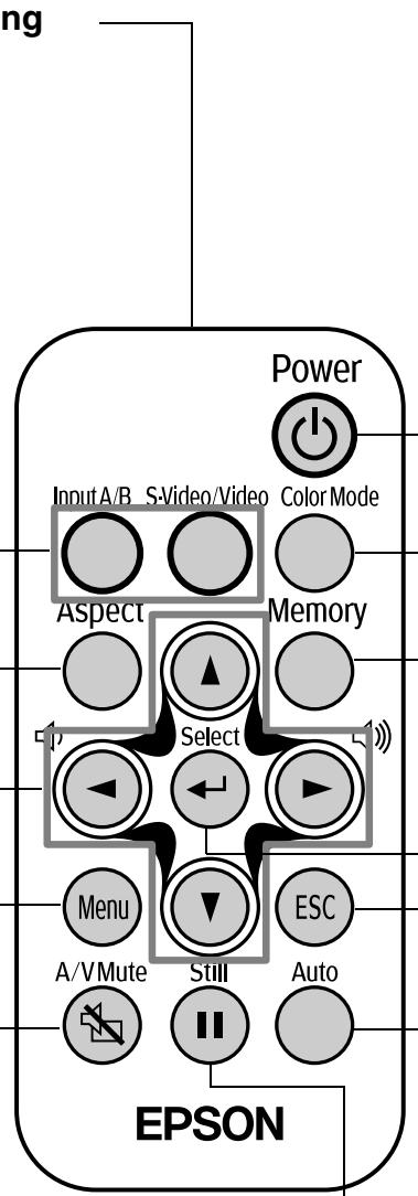 EPSON EMP-TW10 - Fernbedienung - 1