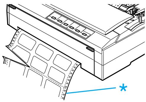 EPSON FX-880+ - Retrait du papier continu recouvert d'étiquettes - 1