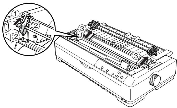 EPSON LQ-2090 - Retrait du tracteur de la position de traction - 1