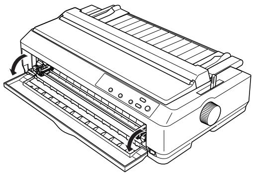 EPSON LQ-2090 - Installation du guide feuille avant et du guide papier avant - 1