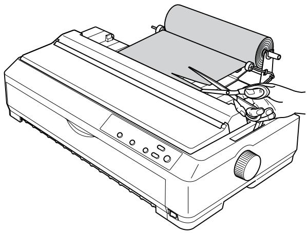 EPSON LQ-2090 - Retrait du papier rouleau - 1