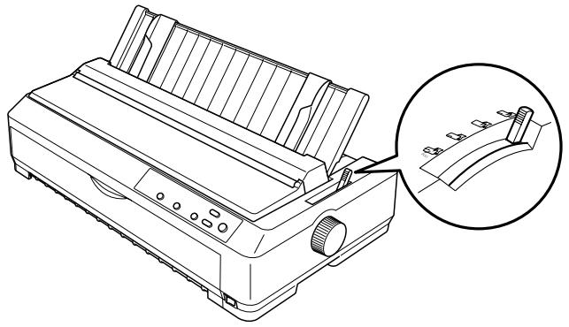 EPSON LQ-2090 - Réglage du levier de dégagement du papier - 1