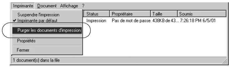 EPSON LQ-2090 - Annulation de l'impression - 2
