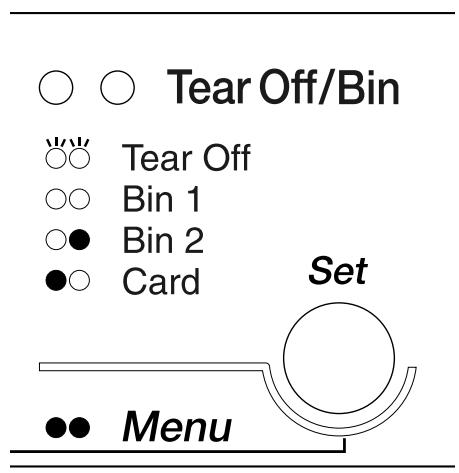 EPSON LQ-2090 - Selection du chemin papier (cassette 1 ou 2) - 2