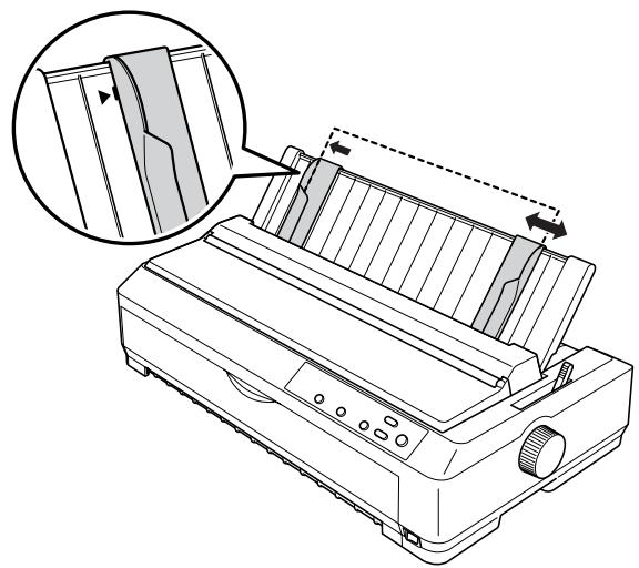 EPSON LQ-2090 - Chargement du papier dans le guide papier - 2