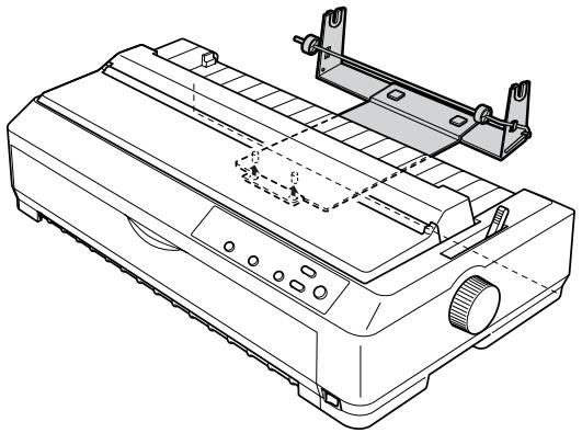 EPSON LQ-2090 - Installation du support papier rouleau - 2