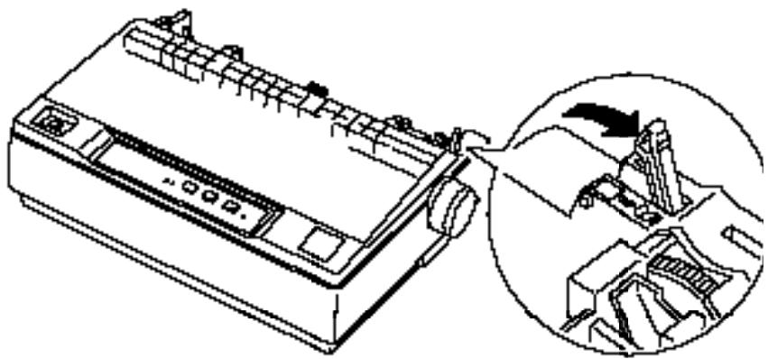EPSON LQ-300 - Impression avec le tracteur poussant - 1