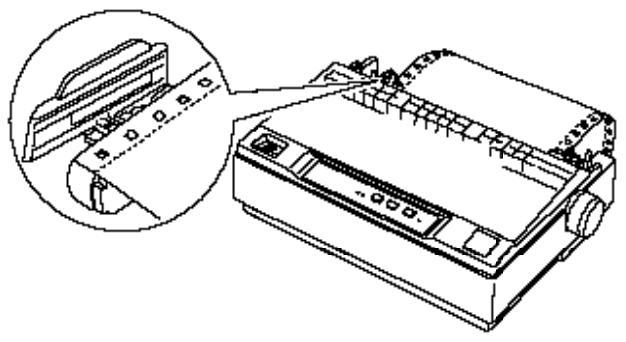 EPSON LQ-300 - Impression avec le tracteur poussant - 4