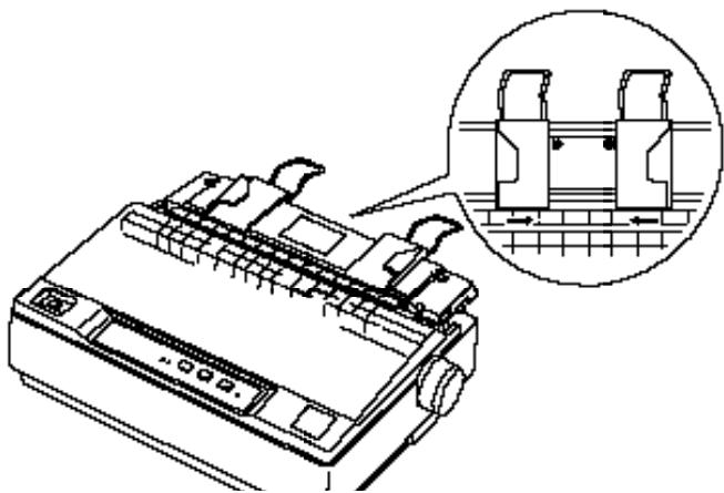 EPSON LQ-300 - Impression avec le tracteur poussant - 6
