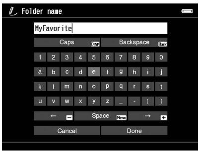 EPSON P-6000 - Modification du nom d'un fichier ou d'un dossier - 1