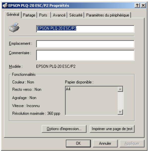 EPSON PLQ-20 - Remarque: - 2