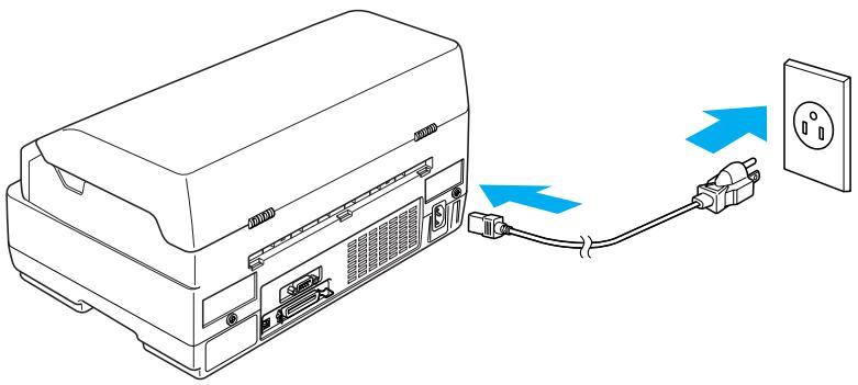 EPSON PLQ-20 - Branchement de l'imprimante - 1