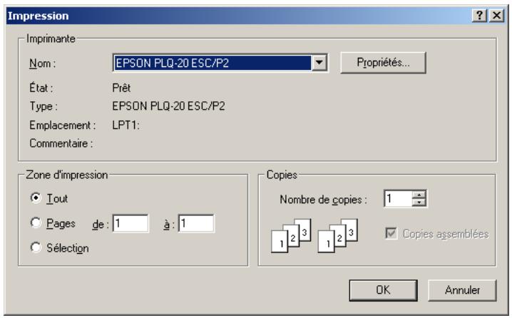 EPSON PLQ-20 - Remarque : - 1