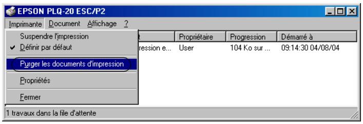 EPSON PLQ-20 - Annulation de l'impression - 2