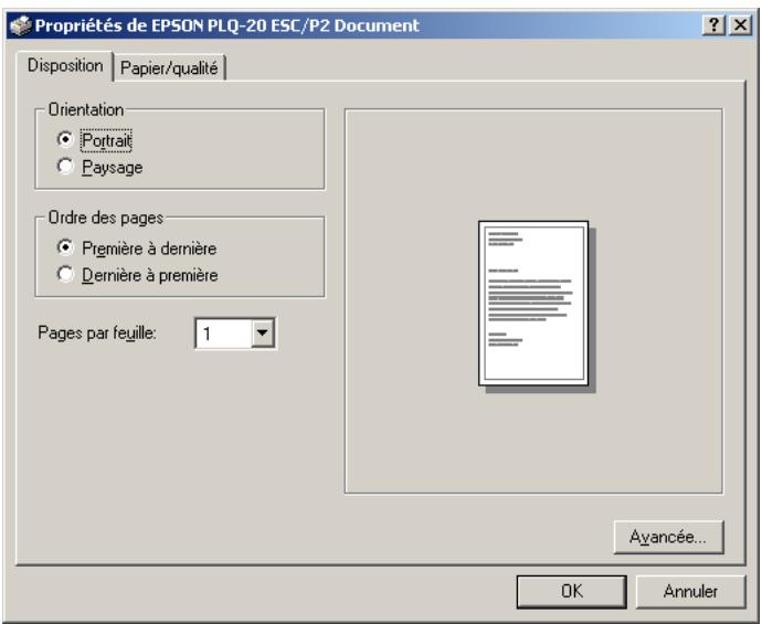 EPSON PLQ-20 - Remarque : - 2