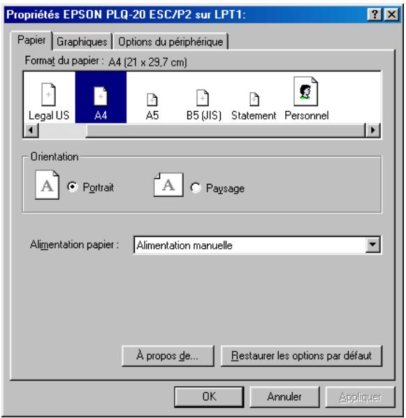 EPSON PLQ-20 - Accès au pilote d'impression à partir des applications windows - 2