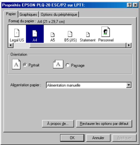 EPSON PLQ-20M - Accès au pilote d'impression à partir des applications Windows - 2