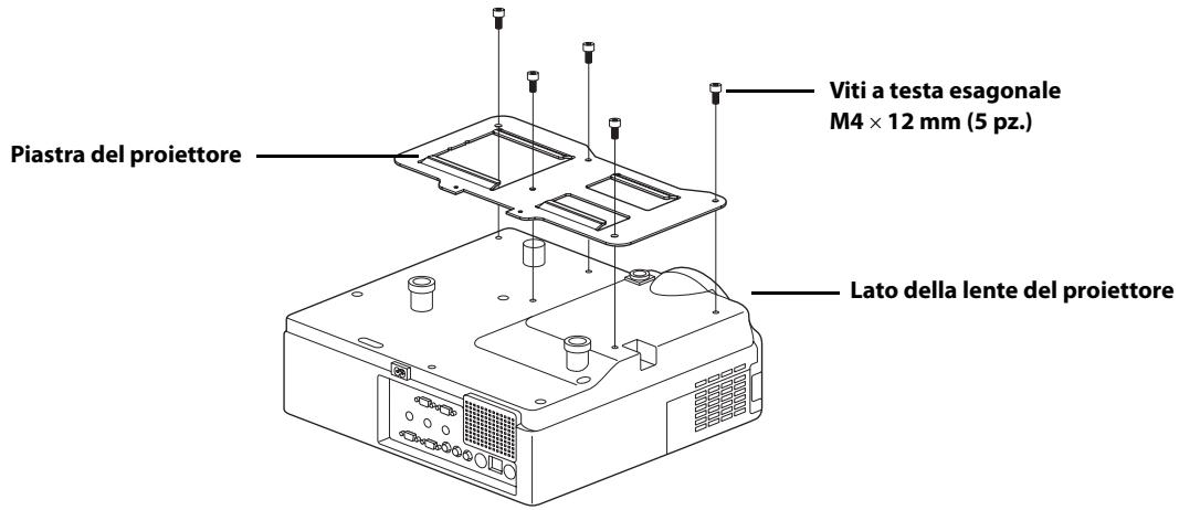 EPSON ELPMB24 - Fissaggio della piastra del proiettre al proiettre - 1