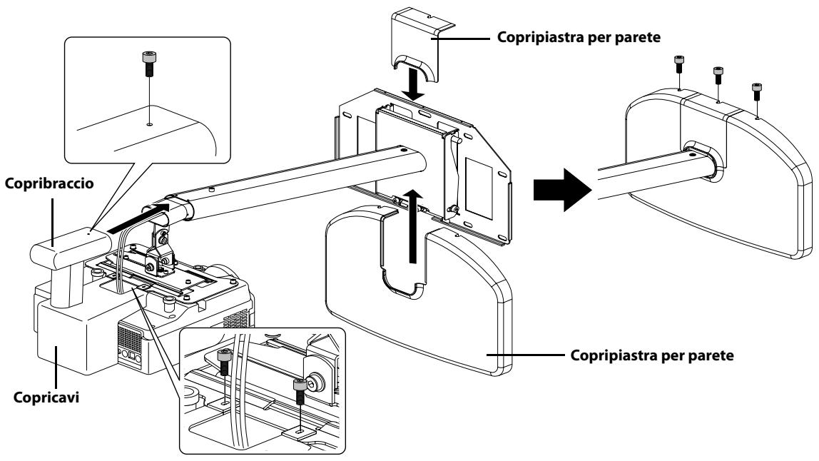 EPSON ELPMB24 - Fissaggio dei coperchi di protezione - 1