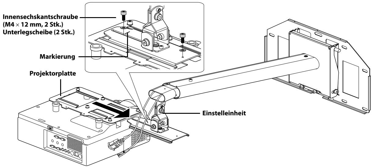 EPSON ELPMB24 - Installation des Projektors an der Wandhalterung - 1