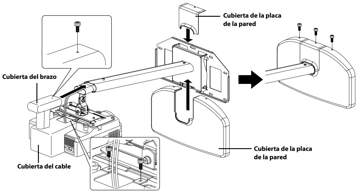 EPSON ELPMB24 - Colocación de las cubiertas protectoras - 1