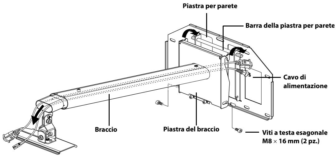 EPSON ELPMB24 - Fissaggio del braccio alla piastra per parete - 1