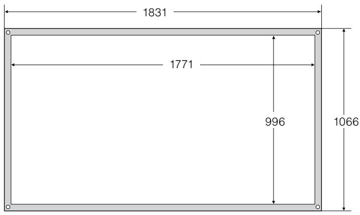 EPSON ELPSC21 - Abmessungen (Einheit: mm) - 1