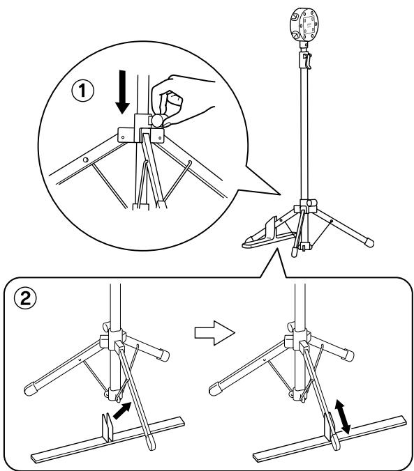EPSON ELPSC21 - Attention Rabaissez complètement le levier de trépied. - 1