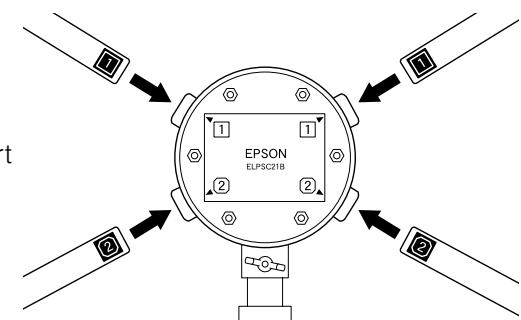 EPSON ELPSC21 - Push the tripod lever all the way down. - 4