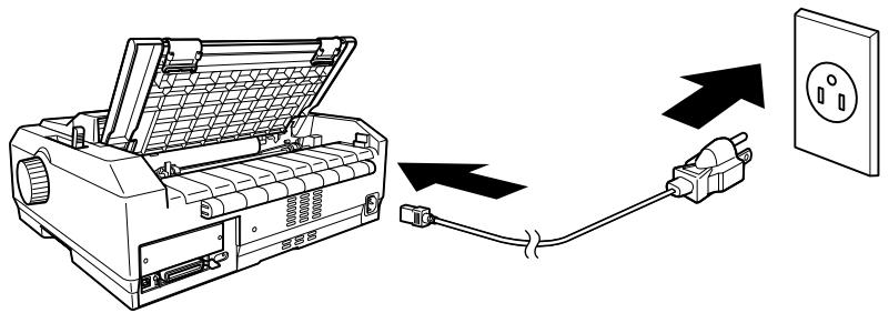 EPSON FX-890 - Ligar a impressora à corrente - 1