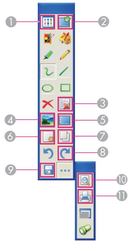 EPSON GUIDE D UTILISATION EASY INTERACTIVE TOOLS - Minimize the toolbar - 1