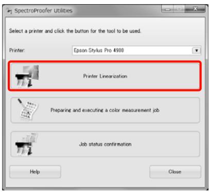 EPSON SPECTROPROOFER MOUNTER 17 INCH - Cliquez sur Printer Linearization. - 1