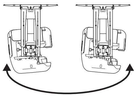 EPSON EB-485WI - Utiliser la molette de réglage droite pour régler la rotation horizontale - 2