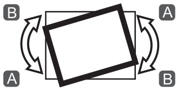 EPSON EB-485WI - Utiliser la molette de réglage gauche pour régler le roulis horizontal - 3