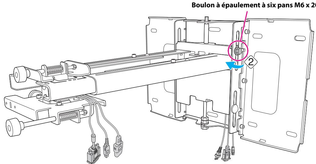 EPSON EB-485WI - Régler le coulissement vertical pour l'aligner avec la position standard - 2