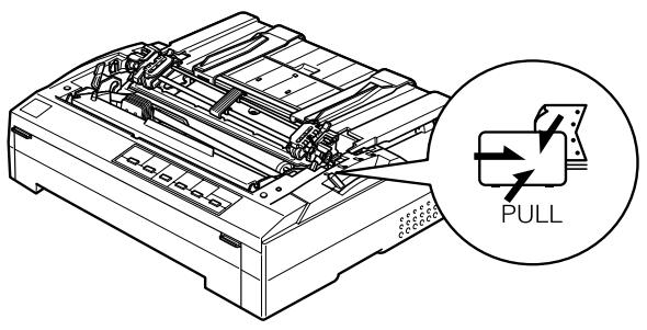 EPSON FX-1180 - Chargement du papier avec le tracteur tirant - 3