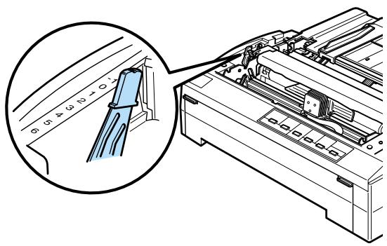 EPSON FX-880 - Réglage de l'épaisseur du papier - 1