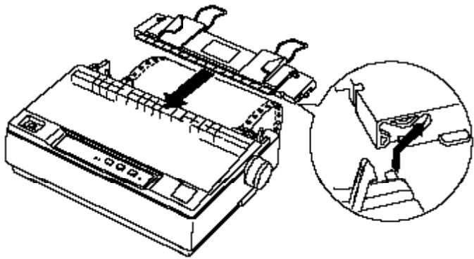 EPSON LQ-300 - Impression avec le tracteur poussant - 5