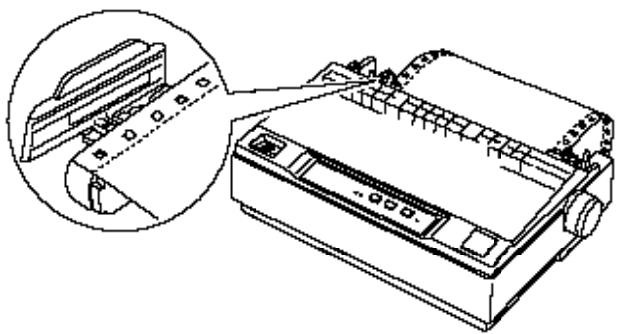 EPSON LQ-300 - Impression avec le tracteur poussant - 4