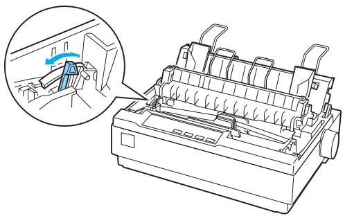 EPSON LQ-300 II - Réglage du levier d'épaisseur du papier - 1