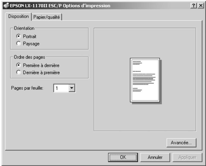 EPSON LX-1170 II - Remarque : - 1