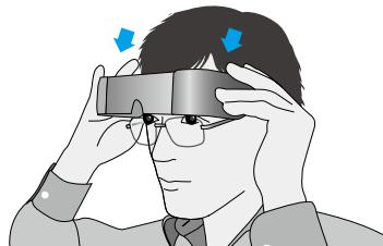 EPSON MOVERIO BT-100 - Porter les lunettes projecteur sur des lunettes de vue - 3
