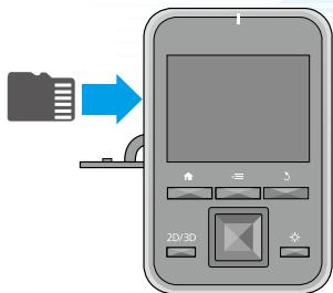 EPSON MOVERIO BT-100 - Inserte la tarjeta microSD en el mando. - 2