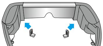 EPSON MOVERIO BT-100 - Utilização do disposítivo por cima dosÓculos - 1