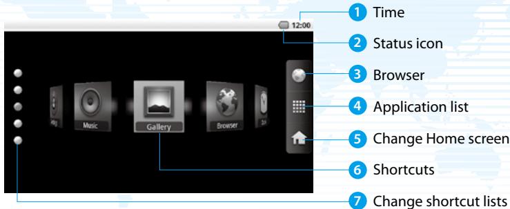 EPSON MOVERIO BT-100 - Home screen icons - 1