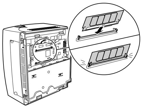 EPSON OPTRA E310 - Localisez le connecteur mémoire de l'imprimante. - 2