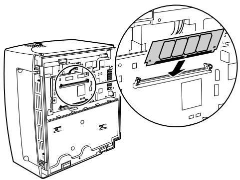 EPSON OPTRA E310 - Localisez le connecteur mémoire de l'imprimante. - 1
