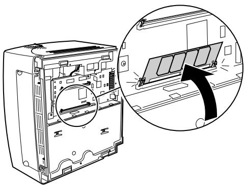 EPSON OPTRA E310 - Localisez le connecteur mémoire de l'imprimante. - 6