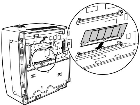 EPSON OPTRA E310 - Localisez le connecteur mémoire de l'imprimante. - 5